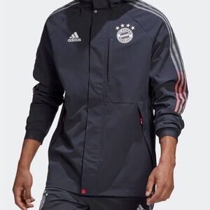Adidas Dark Gray Textured Jacket
